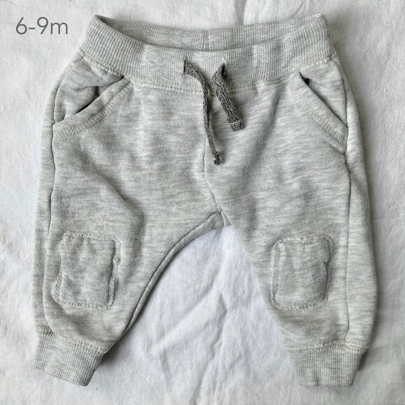 🪴5/$30 Zara 6-9 Months baby Grey Sweatpants Pants Bottoms - Picture 1 of 4